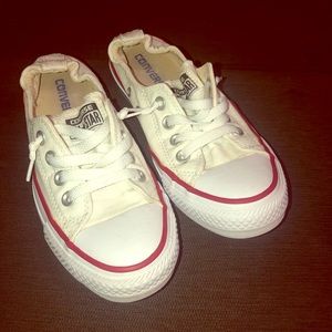 White slip on converse